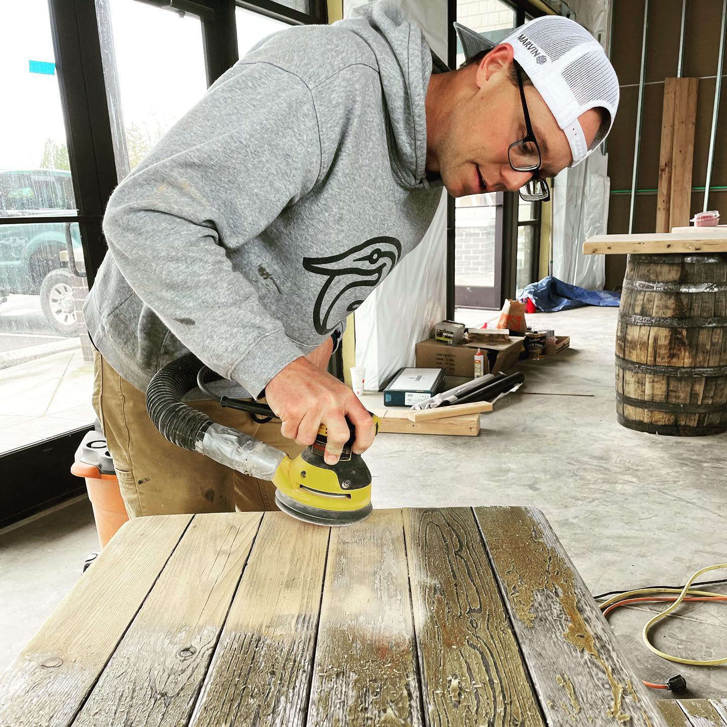 Our patio tables have needed to be sanded and refinished for a LONG time. So if you notice them missing, don’t worry, they will be back very soon. 
.
.
.
.
.
#wildwoodtaphouse #wildwood #wildwoodtap #patiotables #doinwork
